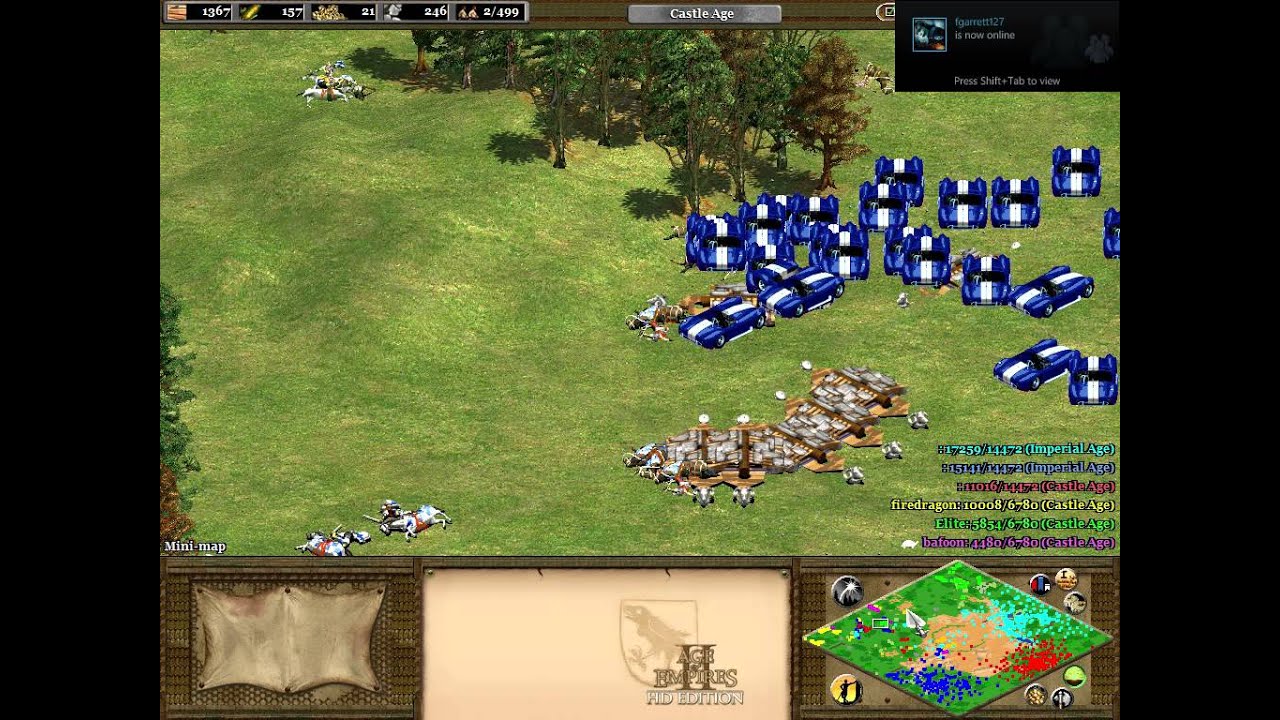 age of empires 1 cheats trial
